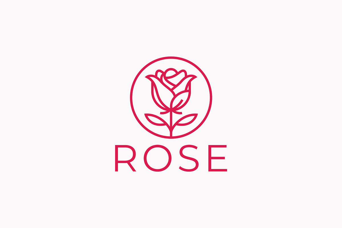 Red Rose Flower Minimalist Logo, a Branding & Logo Template by Signatoro (Photo 1 of 2)