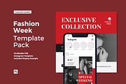 Fashion Week Instagram Post, a Social Media Template by CavenArt (Thumbnail 1 of 5)