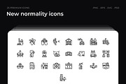 New normality icons, an Outline Icon by Wencory (Thumbnail 3 of 3)