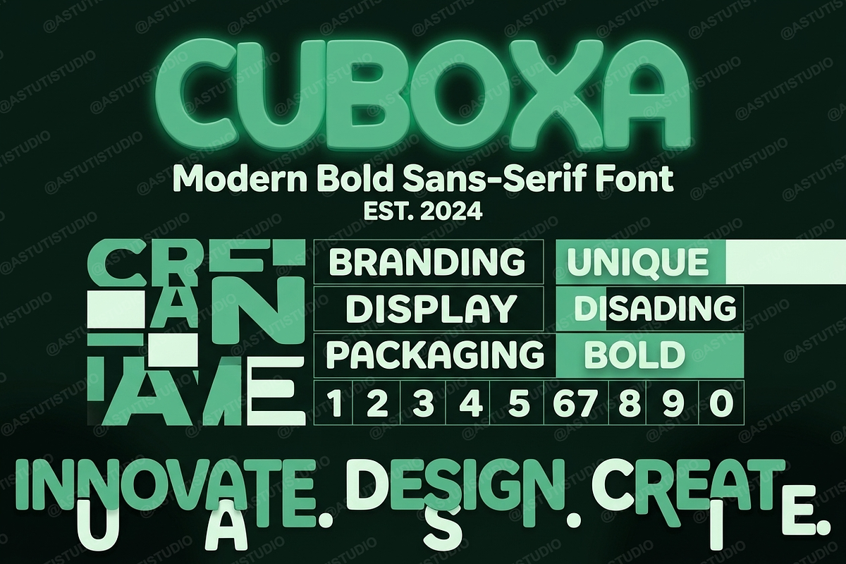 Cuboxa | Modern Elegant Serif Typefa, a Serif Font by Astuti Studio (Photo 1 of 24)