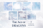 The Age Of Dragons Clipart Set, a Decorative Illustration by ArtCreationsDesign (Thumbnail 16 of 18)