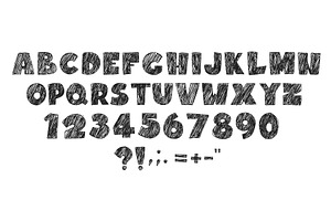 Typography crayon kid alphabet, an Education Illustration by art PVP - market