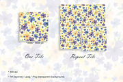 Watercolor Romantic Flower Patterns, a Pattern Graphic by Oksana Dovhopol Art (Thumbnail 7 of 15)