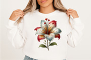 Whimsical Spring Lily Flowers PNG, an Illustration by Craft Nest (Thumbnail 7 of 11)