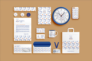 bakery brand identity stationery