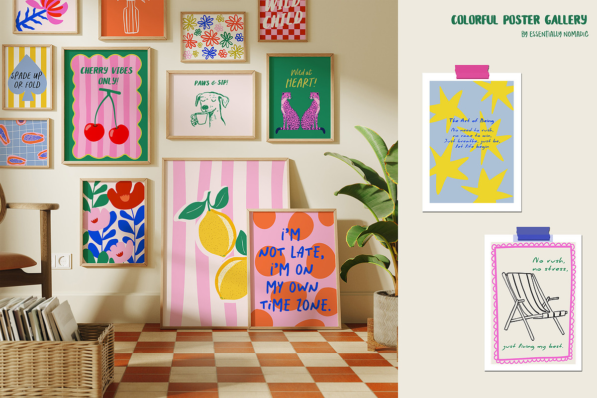 Colorful Gallery Art Prints Vol-2, a Background Graphic by Essentially ...