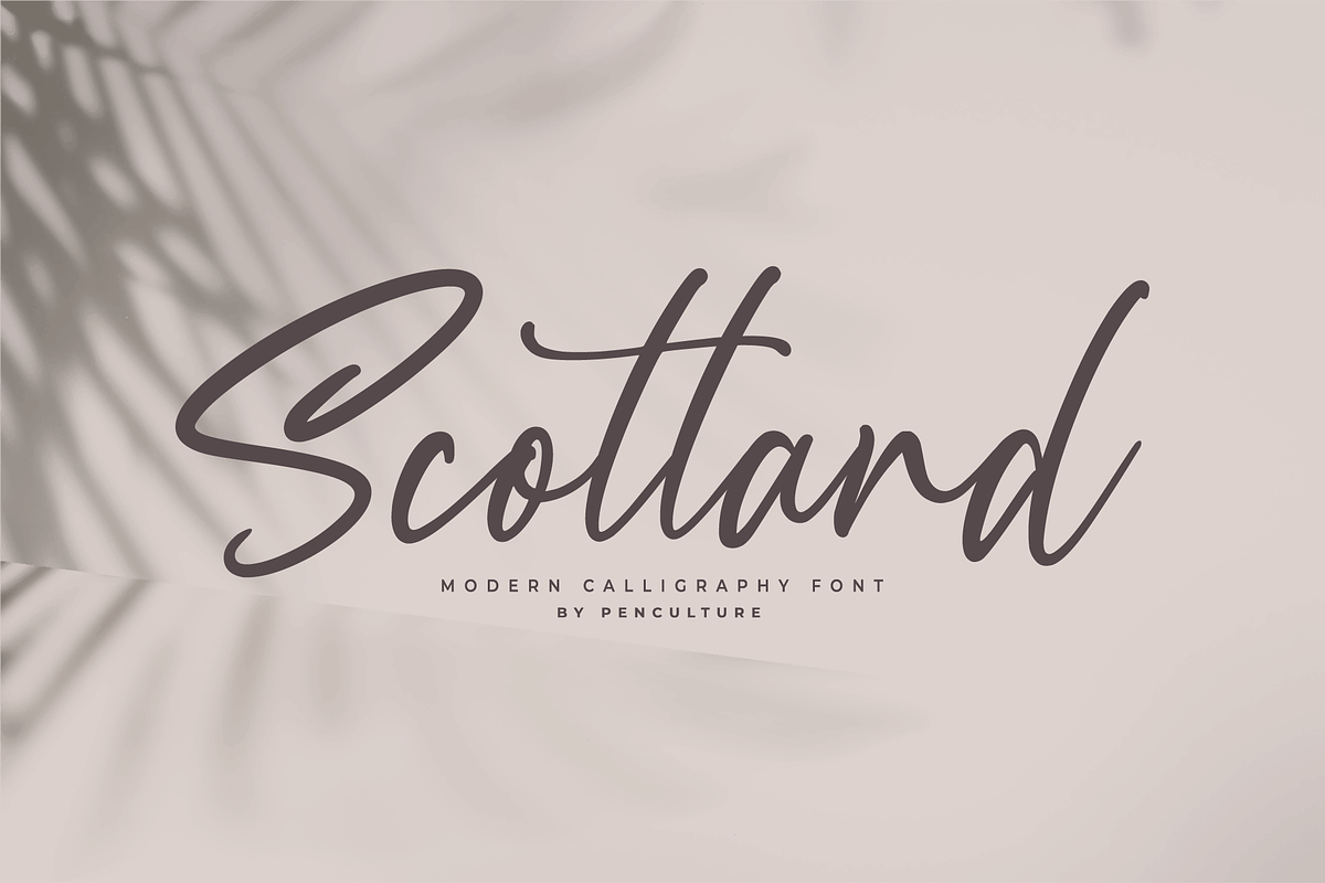Scotland - Modern Calligraphy font, a Script Font by Pen Culture (Photo 9 of 9)