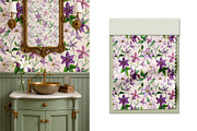 Lilies & Clematis Illustrations, an Illustration by SunnJaneArt (Thumbnail 6 of 13)