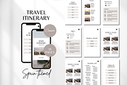 Travel Itinerary Template, a Social Media Template by SociallyyCreative (Thumbnail 1 of 10)