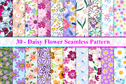 Daisy Flower Seamless Pattern, a Pattern Graphic by Digital Studio (Thumbnail 1 of 5)