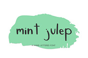 Mint Julep, A Hand-Lettered Font, a Sans Serif Font by denofdreamers (Thumbnail 1 of 4)