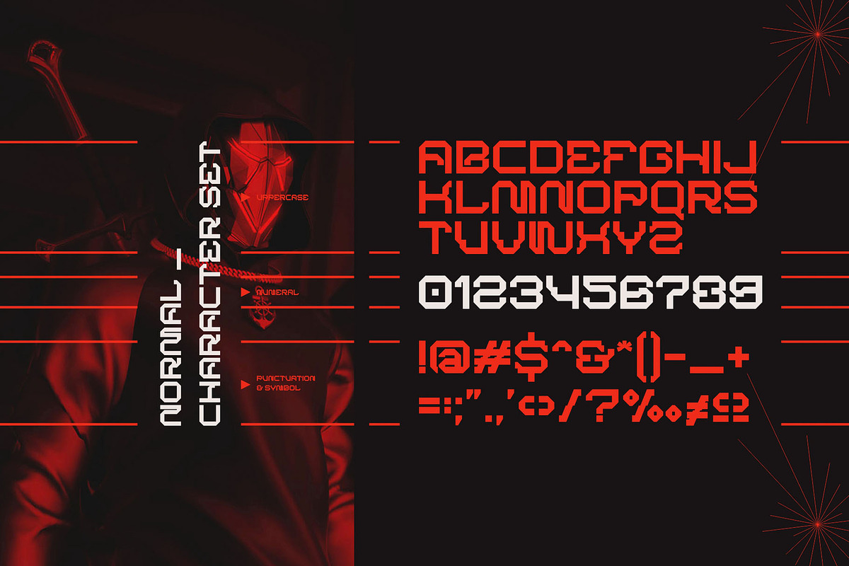 BARKMO-36 - Futuristic CyberpunkFont, a Sans Serif Font by Enxyclo Studio (Photo 5 of 10)