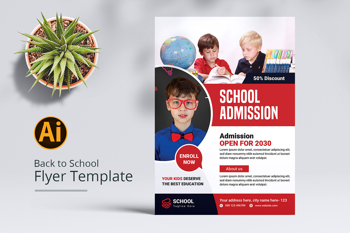 School Flyers Templates, a Flyer Template by Pixelpick (Photo 9 of 11)
