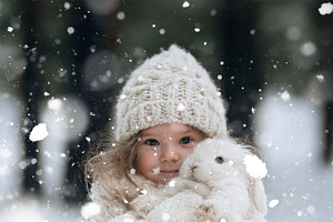 Winter snow photoshop brushes