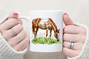 Horse Clipart, Country Horses Set, an Illustration by Sublimation Artist (Thumbnail 5 of 6)