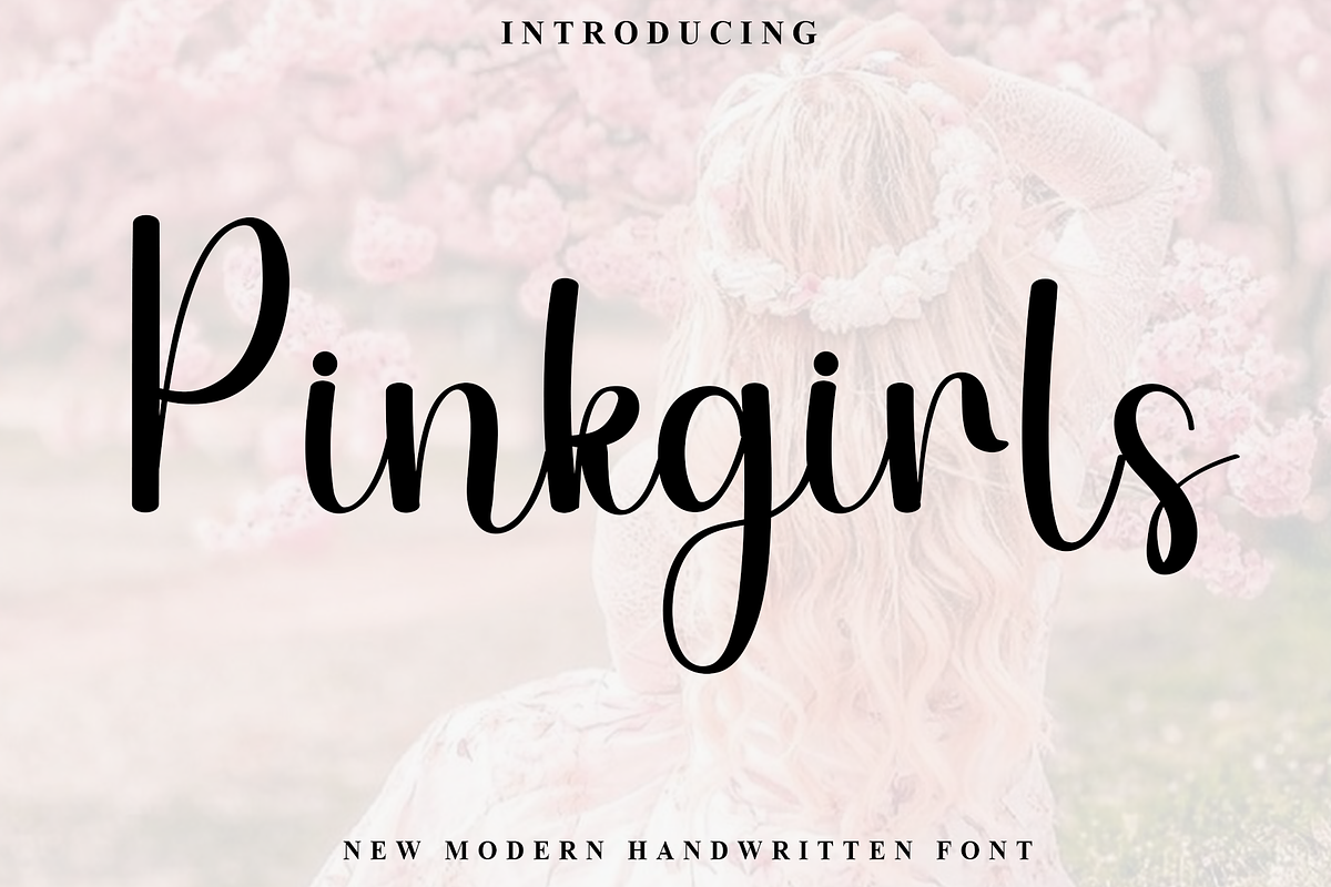 Pinkgirls, a Handwritten Font by FreshTypeINK (Photo 1 of 8)