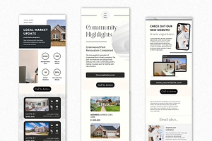 Real Estate Newsletter Template Pack