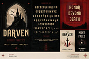 Darven - Gothic Display Typeface, a Serif Font by Pitchlook.Studio (Thumbnail 3 of 4)