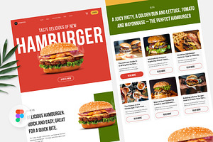 Aperatifler Delicious Hamburger