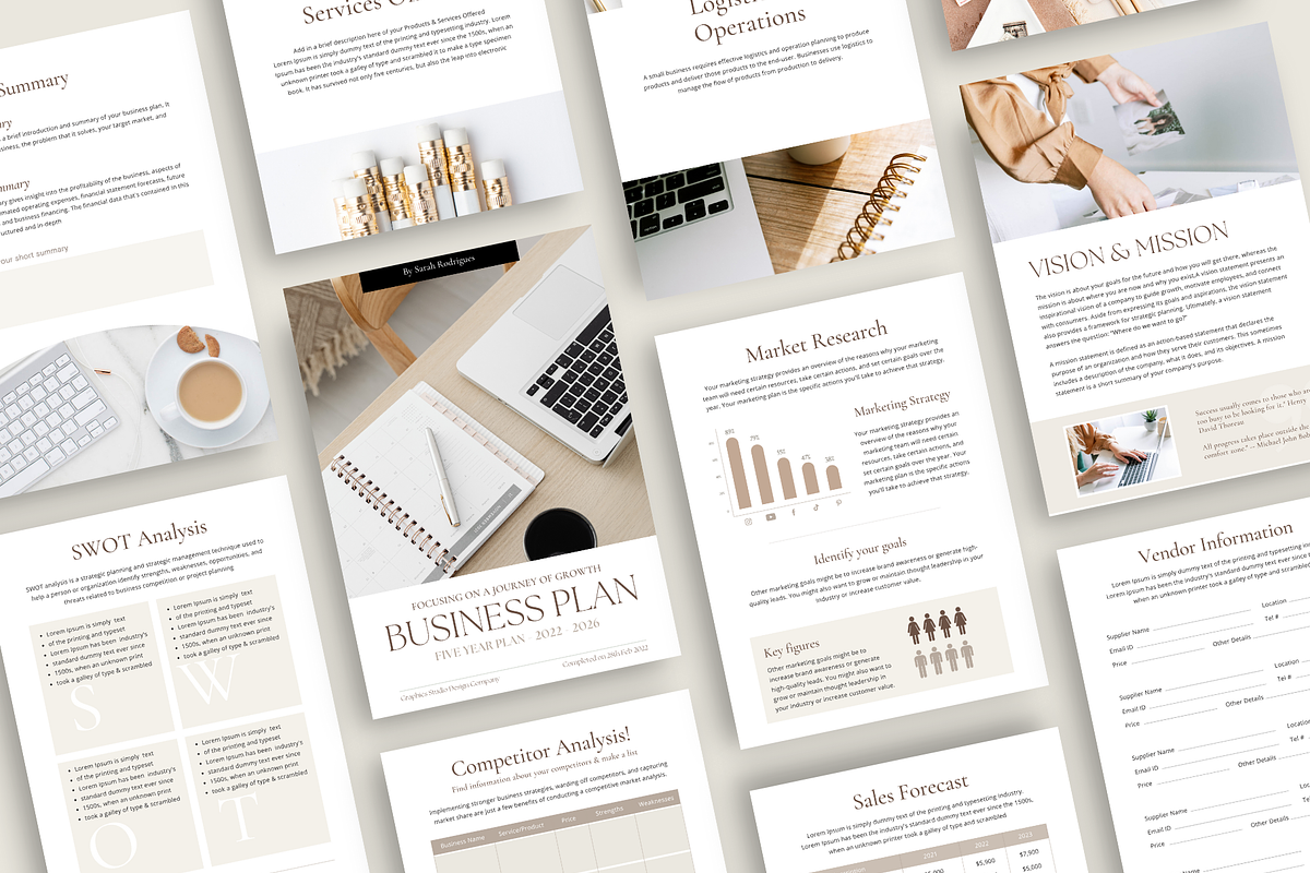 Business Plan Canva Template Coach, a Presentation Template by Design Lush Studio (Photo 2 of 5)