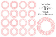 Soft Pink Vector Lace Frames, an Illustration by Amanda Ilkov (Thumbnail 4 of 5)