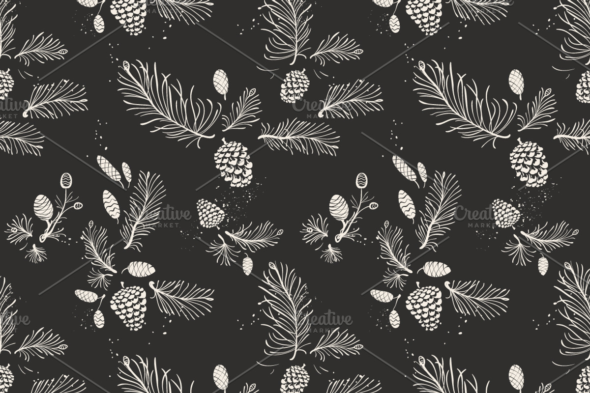 Christmas Hand-drawn Floral Decor, a Decorative Illustration by Adiemus (Photo 7 of 8)