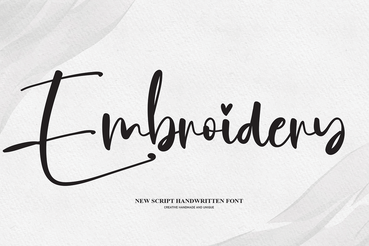 Embroidery | Script Font, a Script Font by Scratchones (Photo 1 of 8)