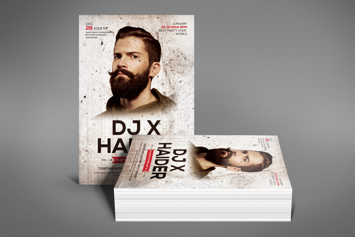 Dj Pop Flyer Template, a Flyer Template by Graphic Templates (Photo 3 of 4)