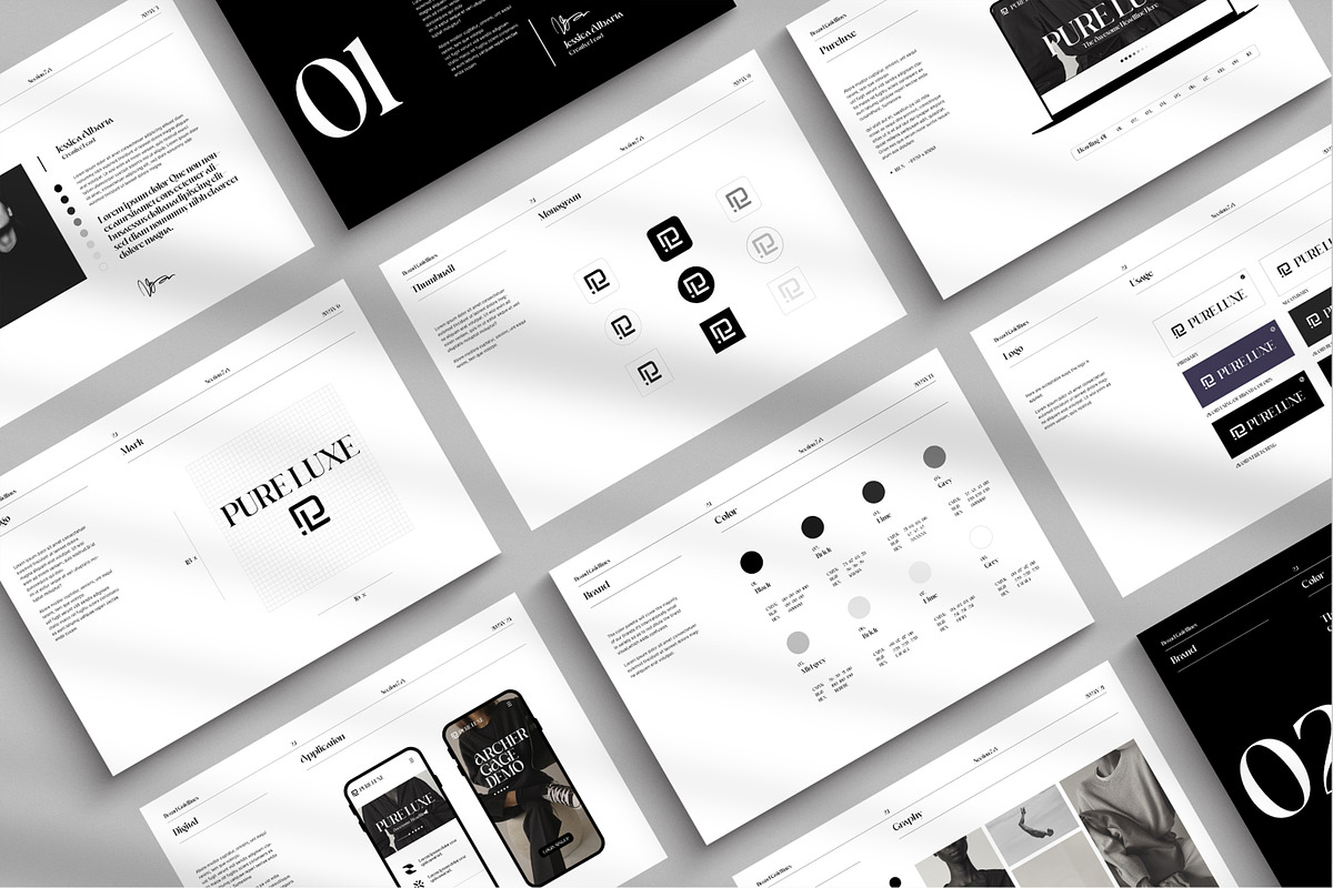 Pure Luxe-Style Guidelines, a Brochure Template by S A N D Y (Photo 3 of 11)