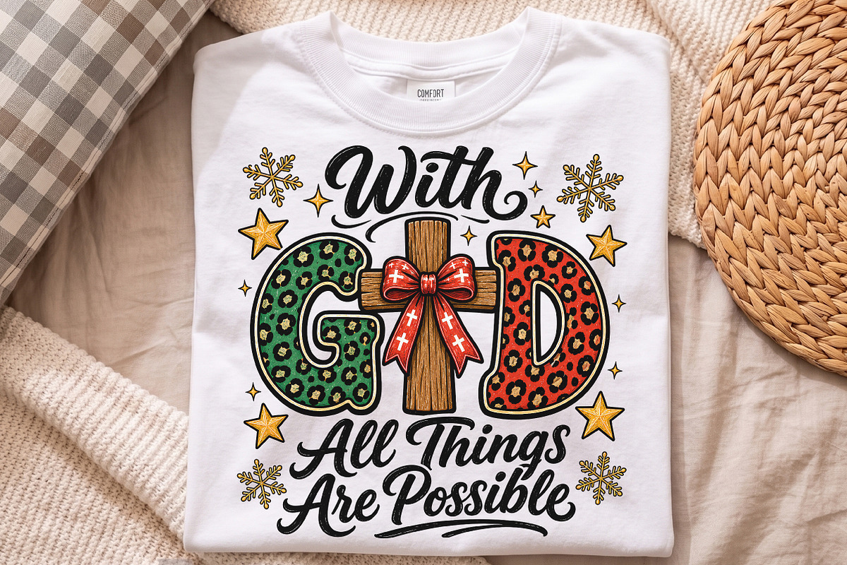 With God All Things Are Possible PNG, a Seasonal Illustration by Libby Wishes (Photo 4 of 4)