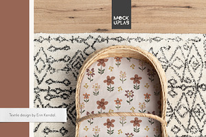 Mockup Boho Baby Bassinet Mock Up