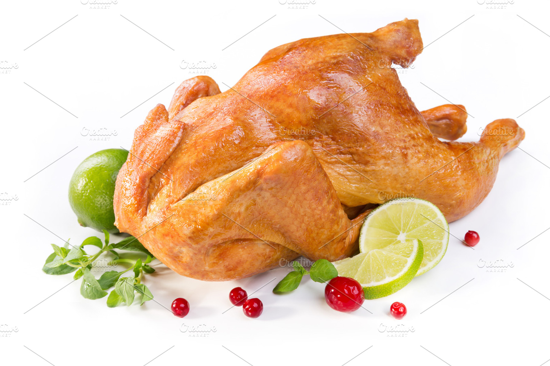 chicken baked with lime