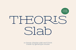 Theoris Slab Serif Font