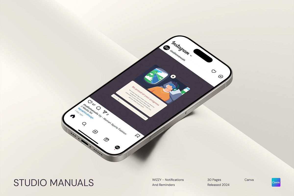 WIZZY – Notifications And Reminders, a Social Media Template by Studio Manuals (Photo 7 of 8)