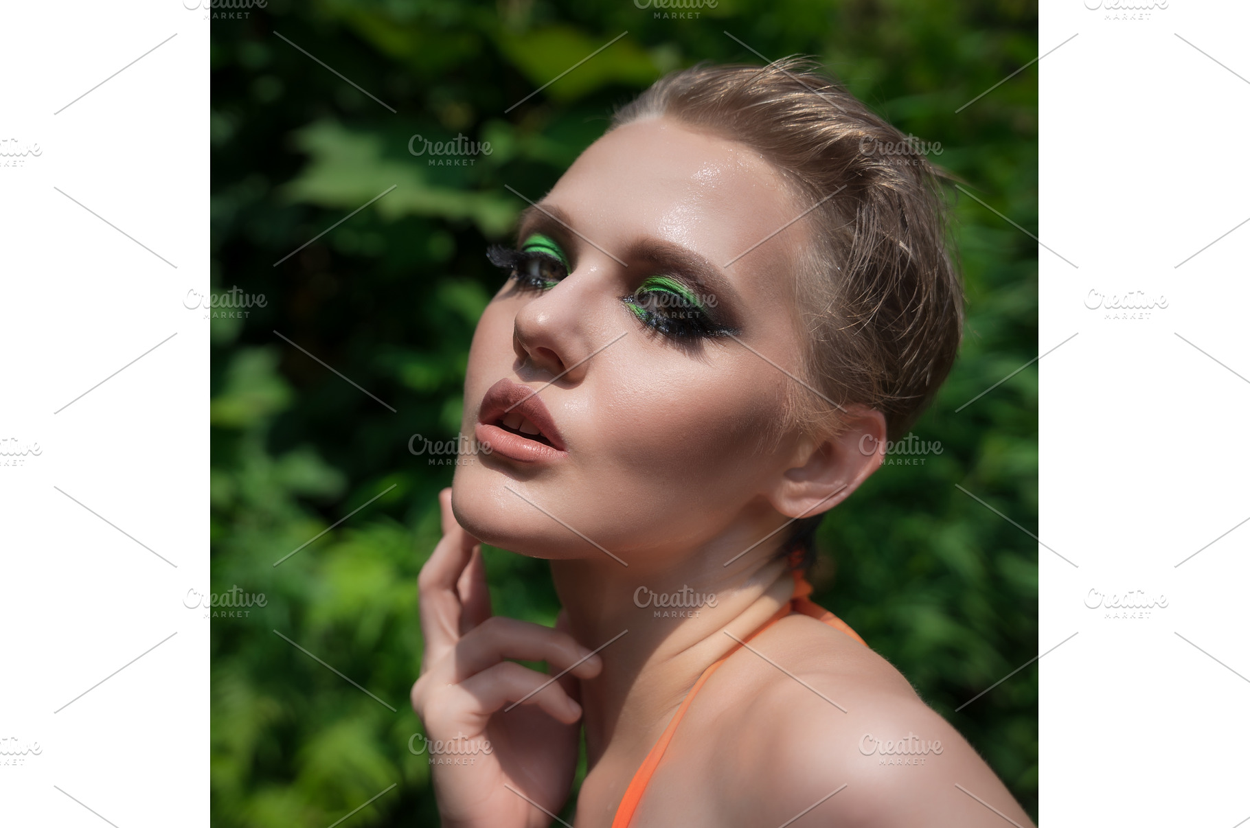 Portrait of blonde woman with short, a Person Photo by Alexander-Piragis