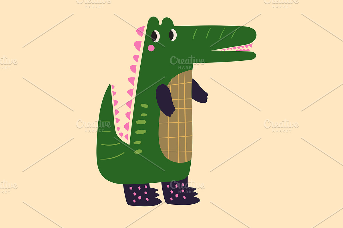 Cute baby crocodiles illustrations, an Animal Illustration by MoleskoStudio (Photo 20 of 23)