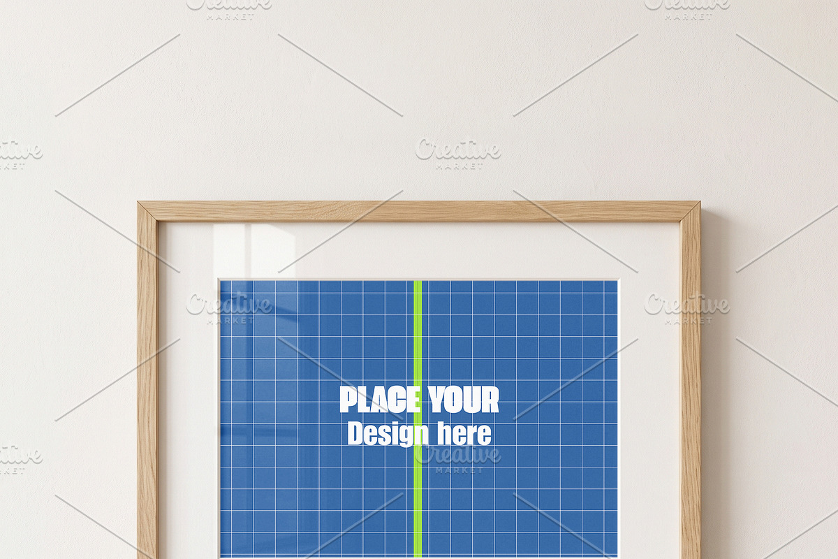 Wooden Poster Frame Mockup Bundle, a Household Mockup by Pixel Foundry (Photo 4 of 9)