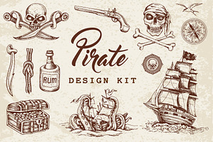 Vintage Pirate Design Kit