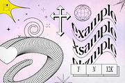 Aesthetic Metamodern Shapes Part 2, an Outline Icon by Ckybe's Corner (Thumbnail 7 of 7)