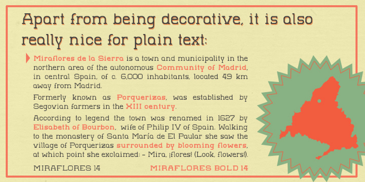 GL Miraflores, a Serif Font by German Leon (Photo 2 of 4)