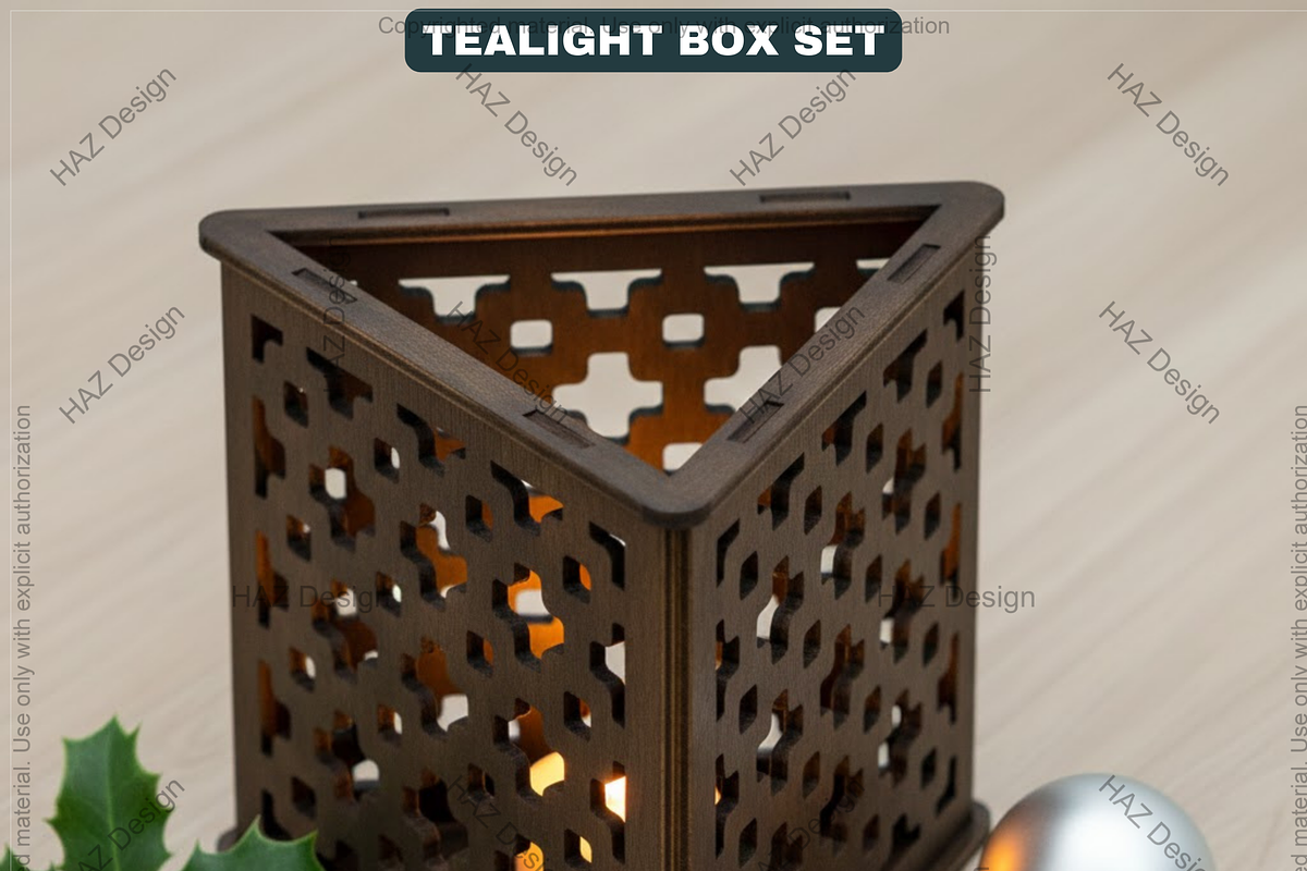 Tealight Holder, Xmas Table Centerpi, a Graphic by AtacanDigital (Photo 3 of 10)