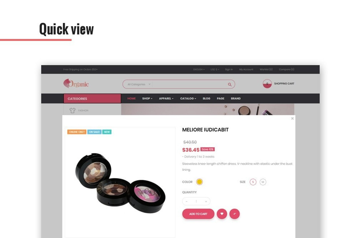 Leo Organic Responsive Prestashop, a Bootstrap Template by LeoTheme (Photo 6 of 7)
