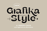 Grafika - Modern Sans, a Sans Serif Font by Sarid Ezra (Thumbnail 1 of 9)