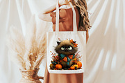 Whimsical Fluffy Cat Clipart, a Seasonal Illustration by Designworld (Thumbnail 8 of 8)