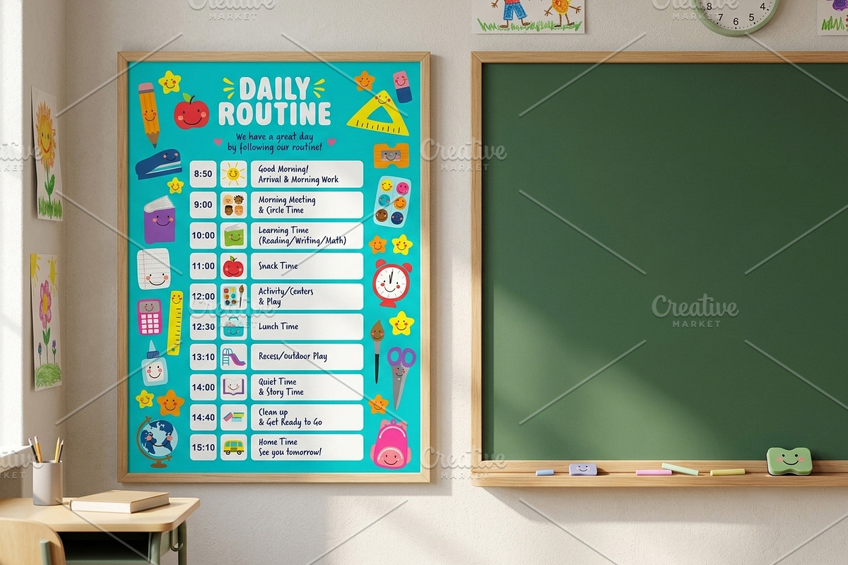 Cute Classroom Decor Bundle, an Education Illustration by C Design Studio (Photo 8 of 15)