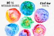 Geometric Watercolor + Gold Bundle, a Texture Graphic by Anna Faun (Thumbnail 4 of 9)