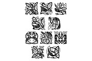 Celtic heron, stork and crane birds, a Pattern Graphic by Vector Tradition (Thumbnail 3 of 3)