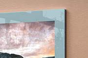 Glass Poster Canvas Mockup - 6 views, an Advertising Mockup by Illusiongraphic (Thumbnail 12 of 18)