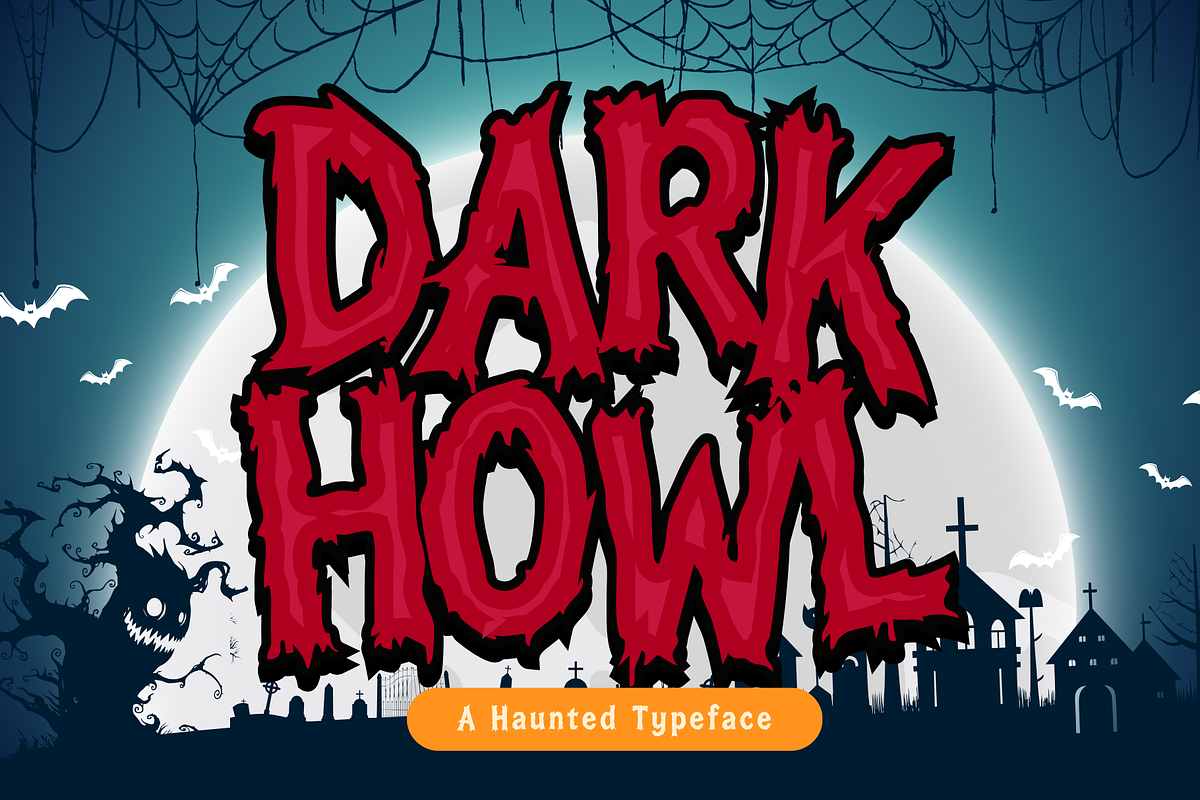 Dark Howl – A Haunted Typeface, a Handwritten Font by Brown Cupple (Photo 1 of 8)