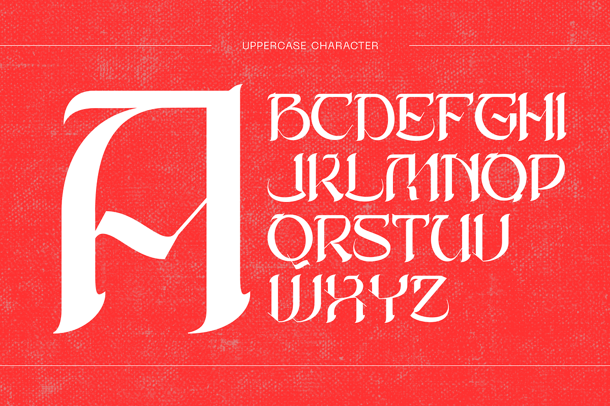 Absa Blackletter - Logo Font, a Blackletter Font by Nirmana Visual (Photo 5 of 10)